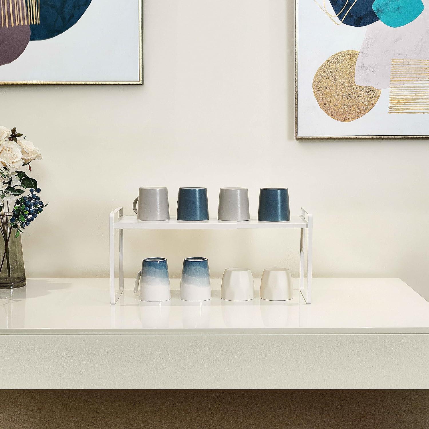 Estante Organizador Ajustable Nxconsu Blanco 35-62 cm