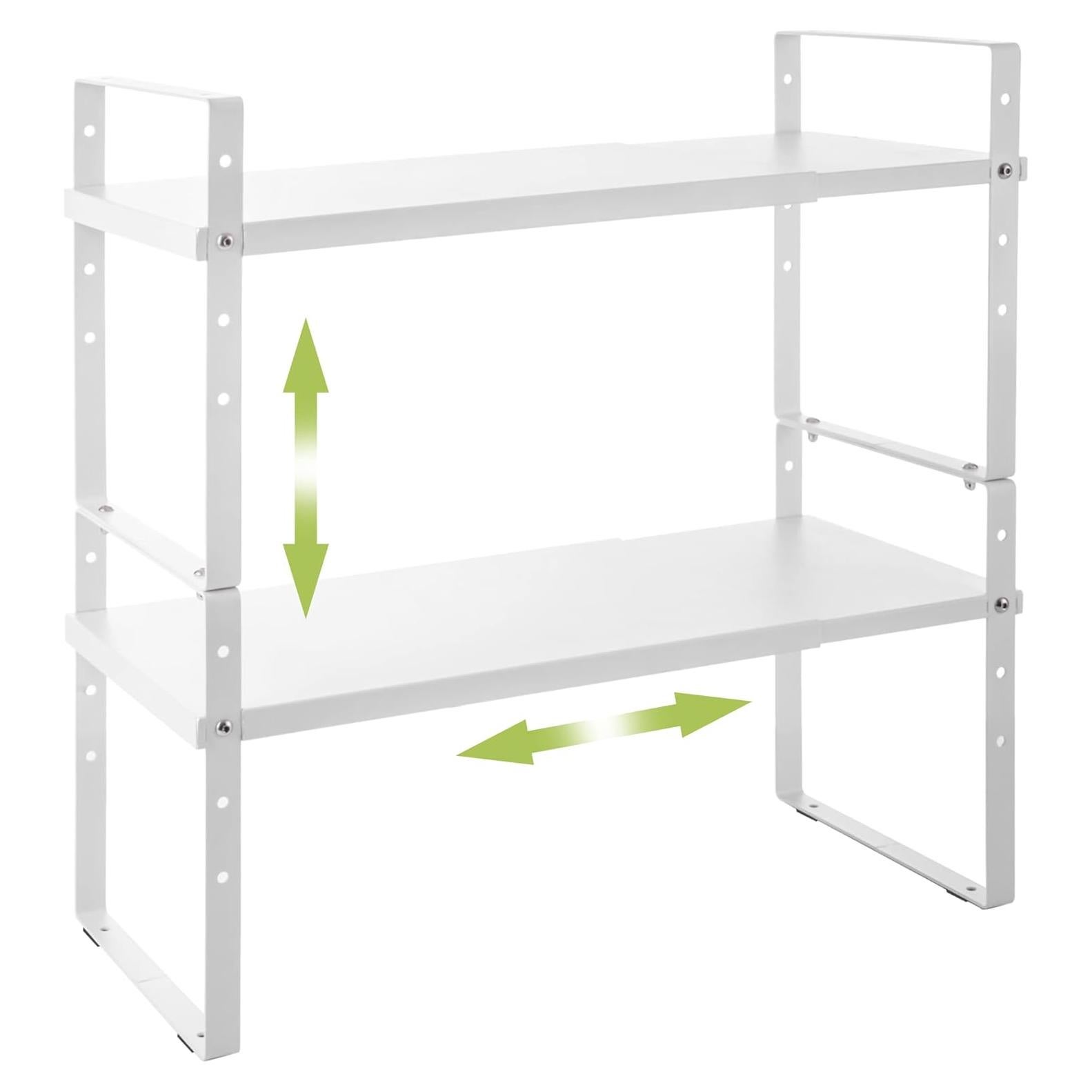 Organizador de Estante Expandible Across-Star Blanco 2 Niveles