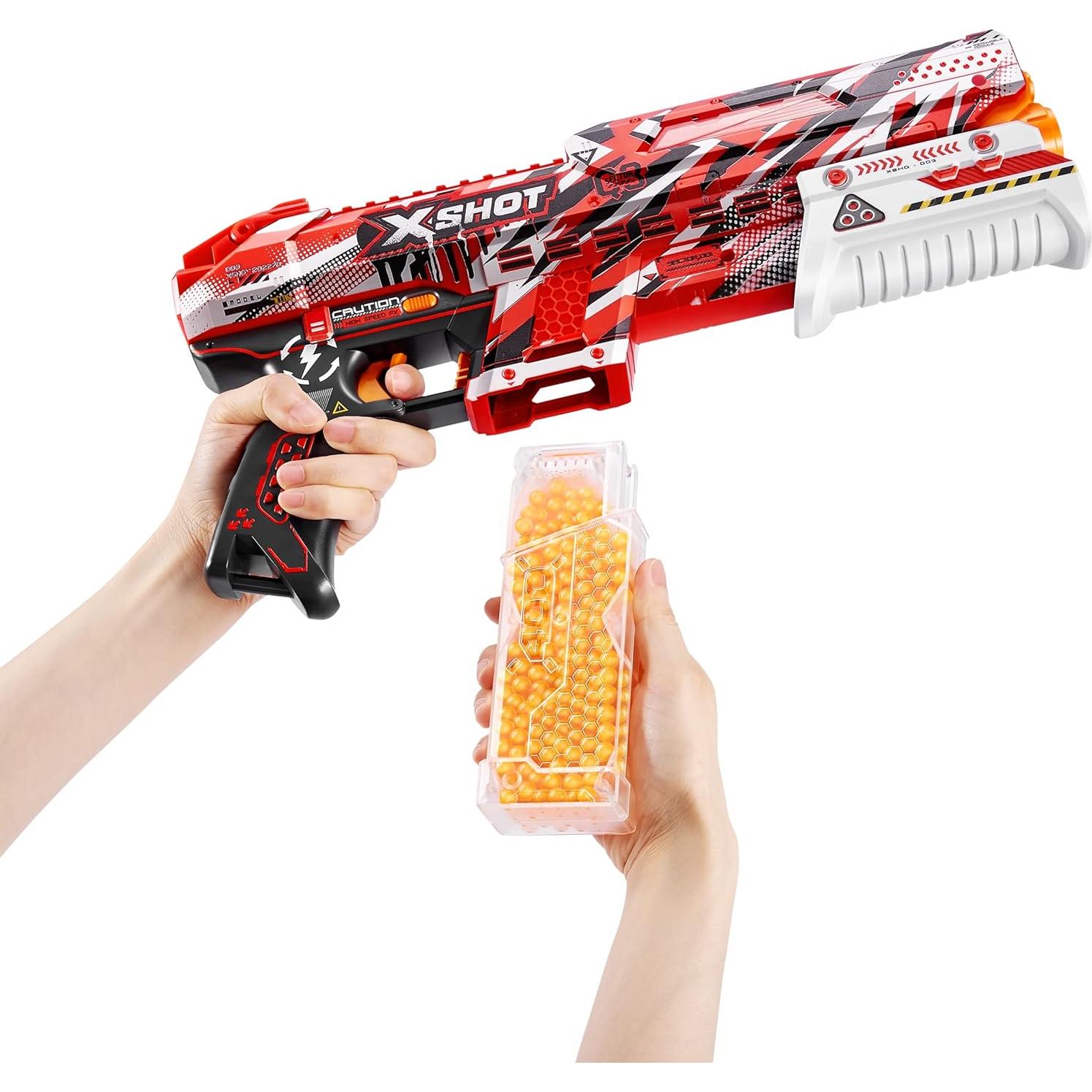 Blaster de Gel XShot Hyper Clutch ZURU 5000 Pellets 100 Capacidad