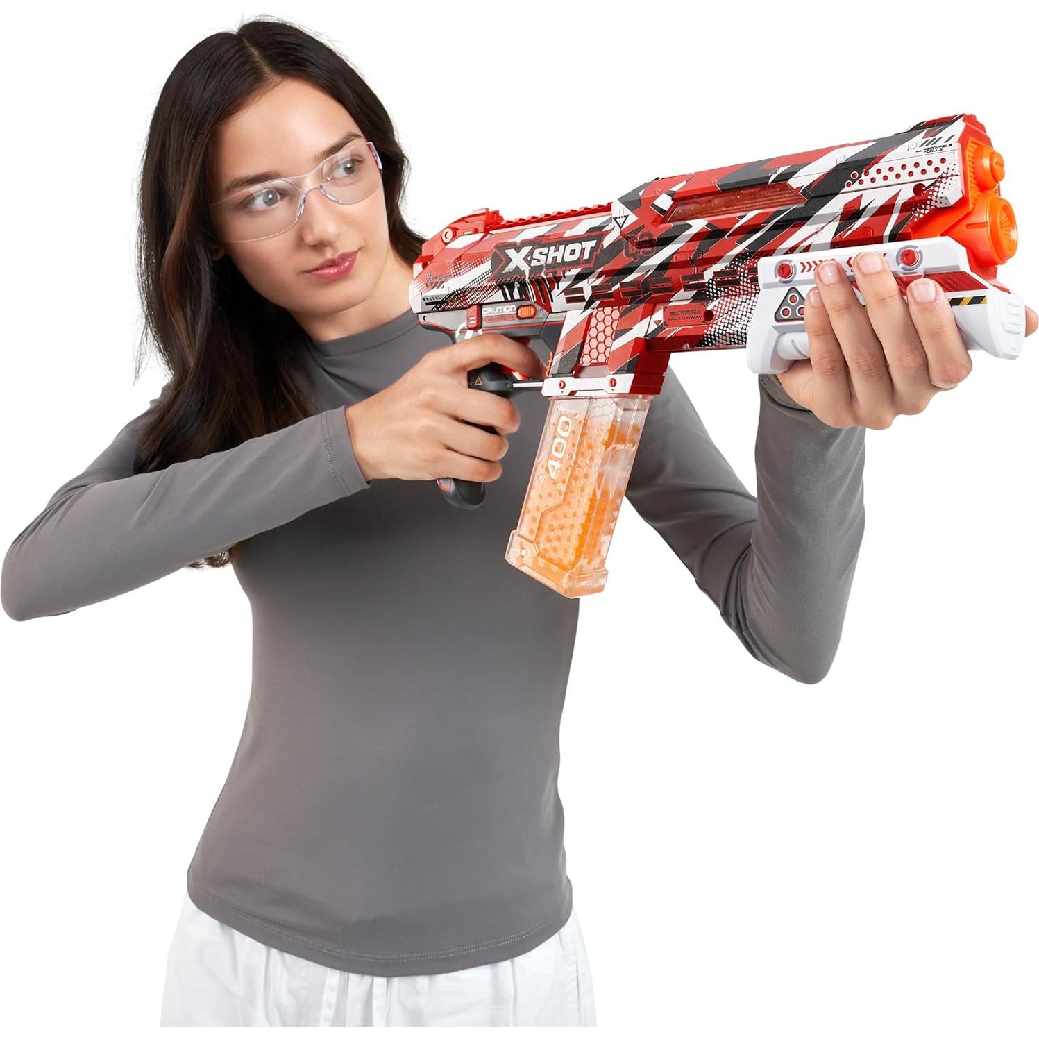 Blaster de Gel XShot Hyper Clutch ZURU 5000 Pellets 100 Capacidad