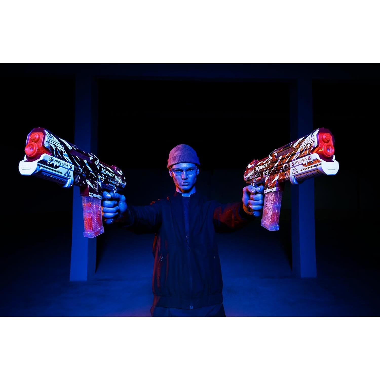 Blaster de Gel XShot Hyper Clutch ZURU 5000 Pellets 100 Capacidad