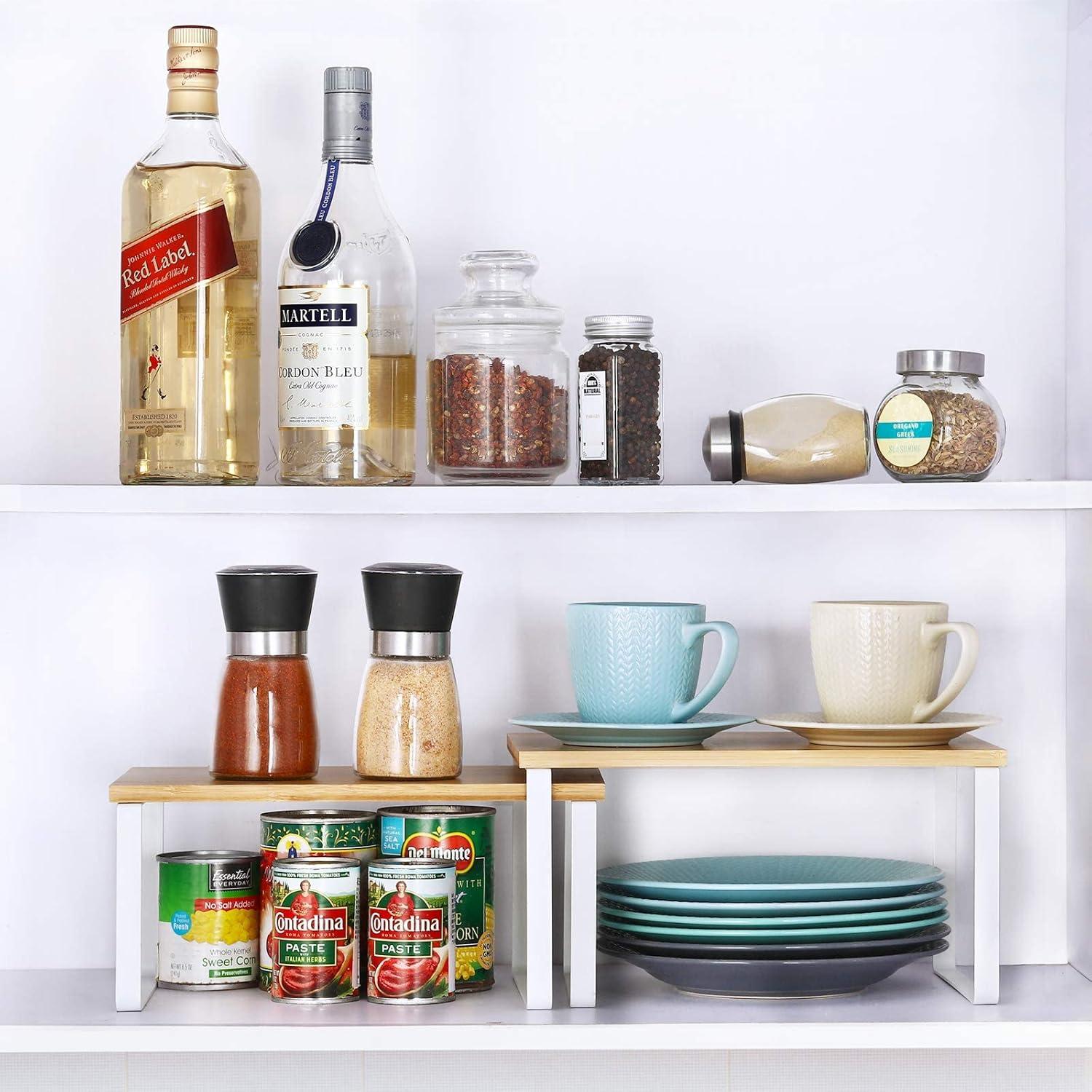 Organizador de Estantes de Cocina NEX, Apilable 2 Piezas