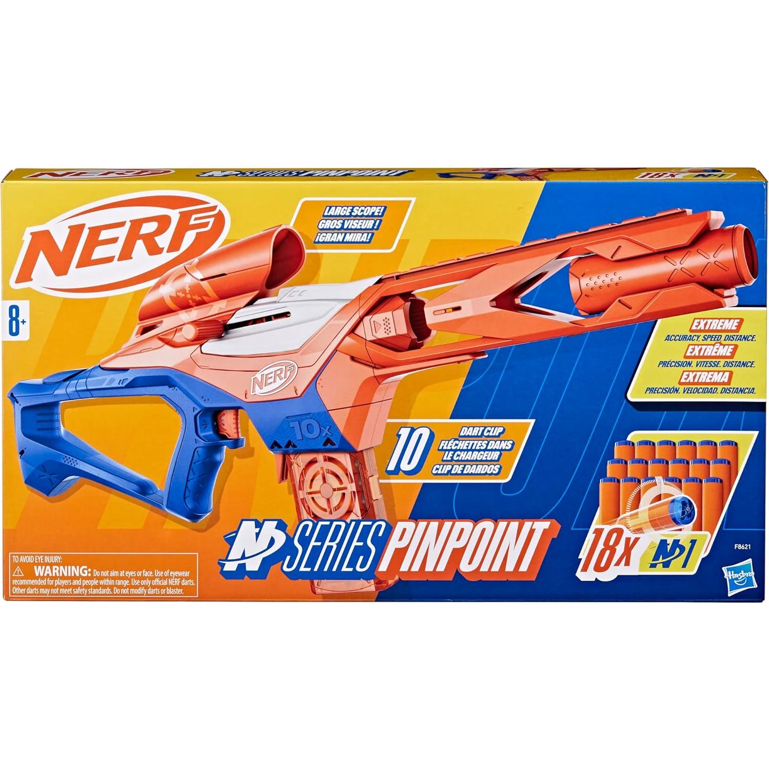 Blaster Nerf N Series Pinpoint + 18 Dardos N1 + Precisión