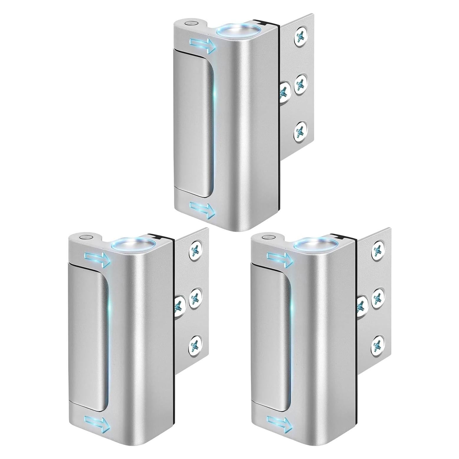 Cerradura de Seguridad WINONLY 3 Paquetes Refuerzo Metal 800 lbs