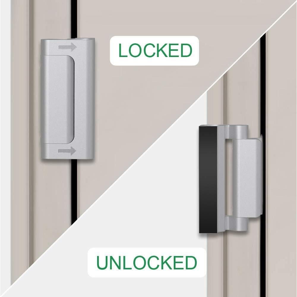 Cerradura de Seguridad WINONLY 3 Paquetes Refuerzo Metal 800 lbs