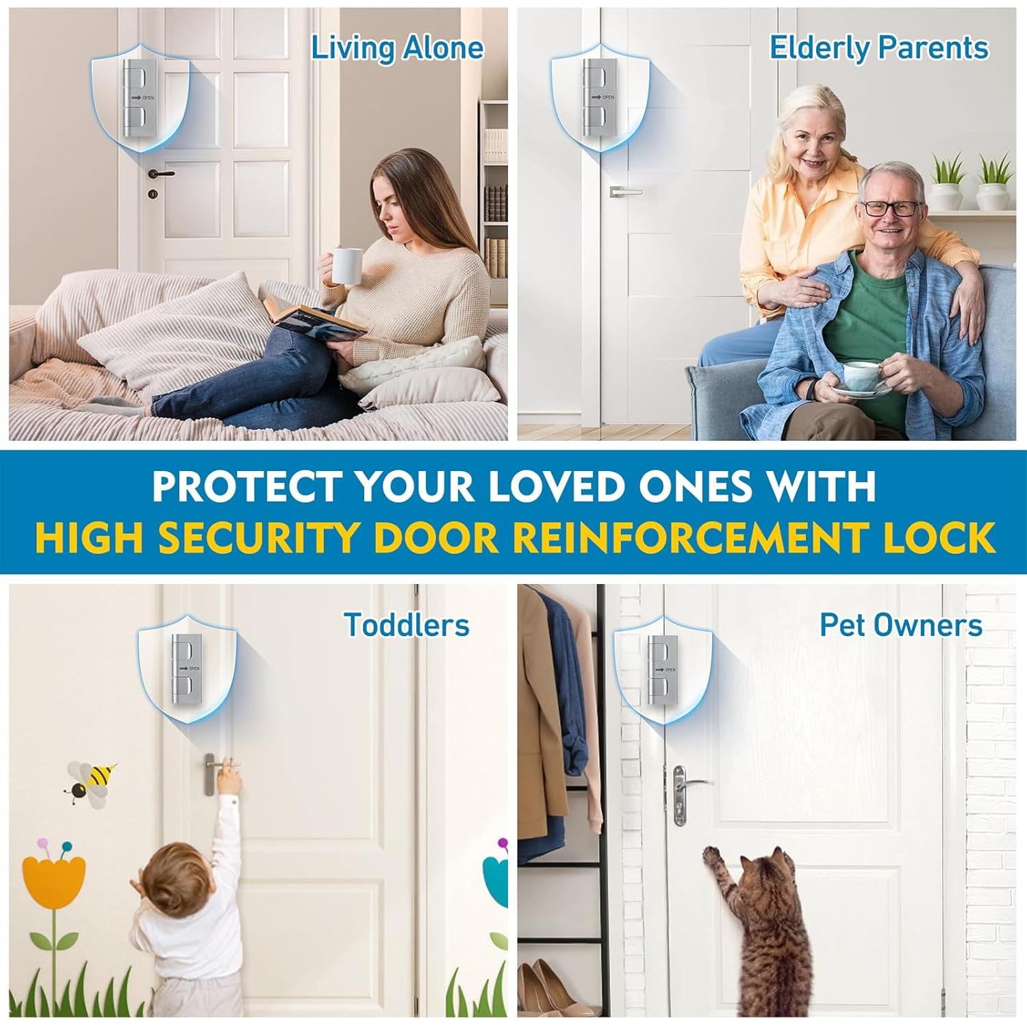 Cerradura de Refuerzo para Puerta Discount Parts 800 lbs