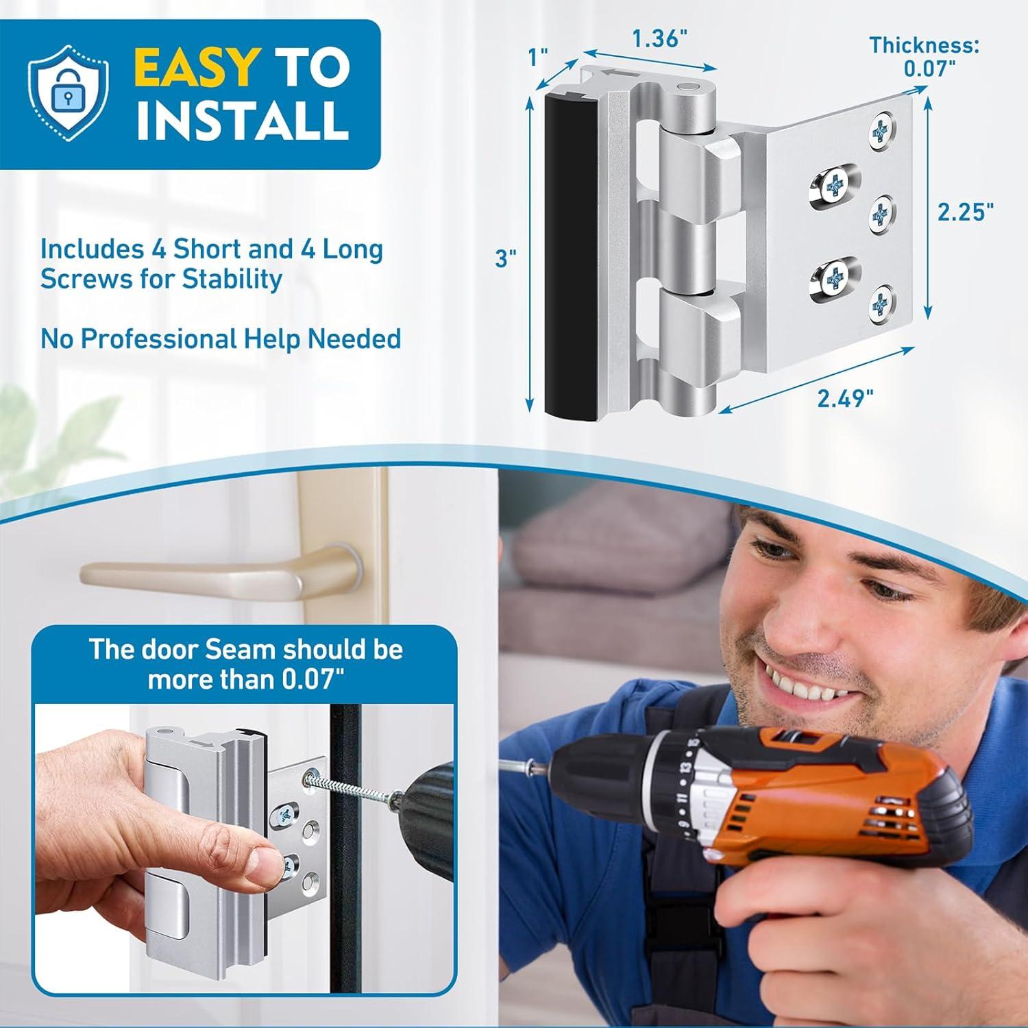 Cerradura de Refuerzo para Puerta Discount Parts 800 lbs