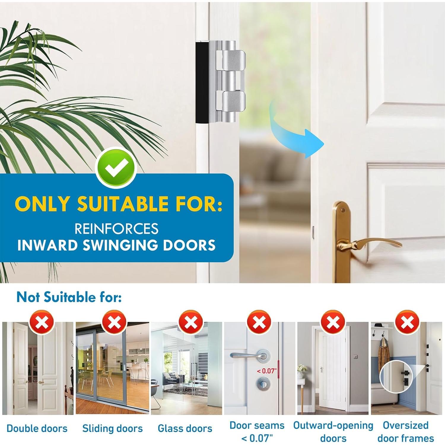 Cerradura de Refuerzo para Puerta Discount Parts 800 lbs