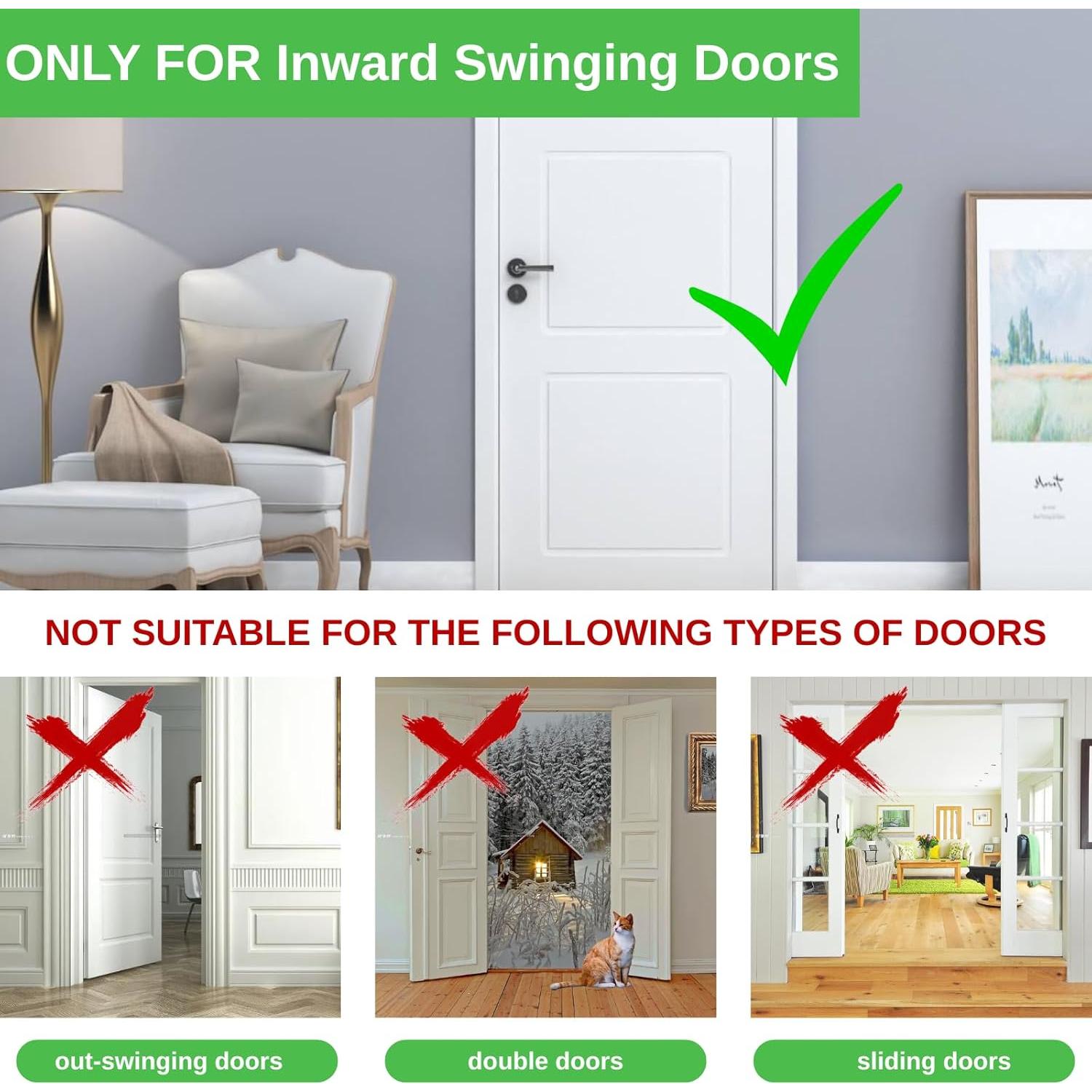 Cerradura de Seguridad Treasem 3" Negro Mate para Puerta