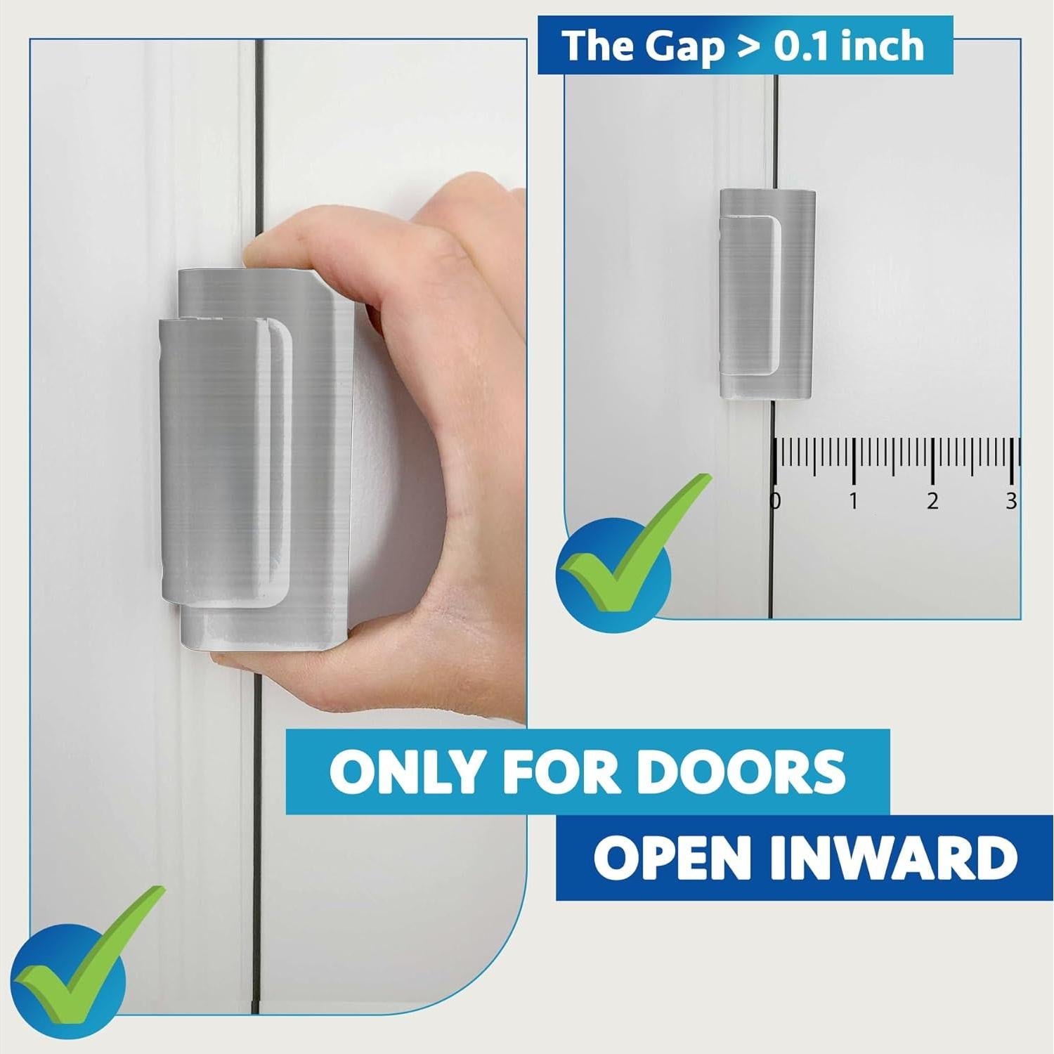 Cerradura de Seguridad Dwell+Good 2-Pack Níquel Satinado