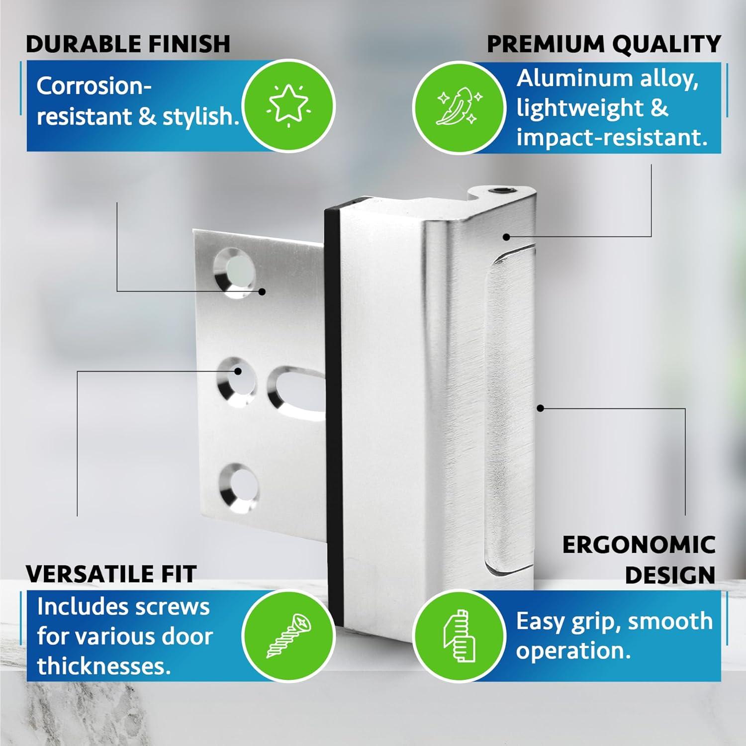 Cerradura de Seguridad Dwell+Good 2-Pack Níquel Satinado