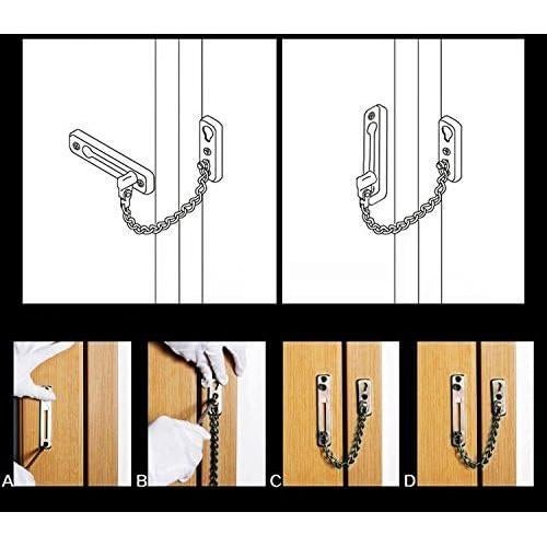 Cerradura de cadena V-CORME EK-07 acero inoxidable 3mm