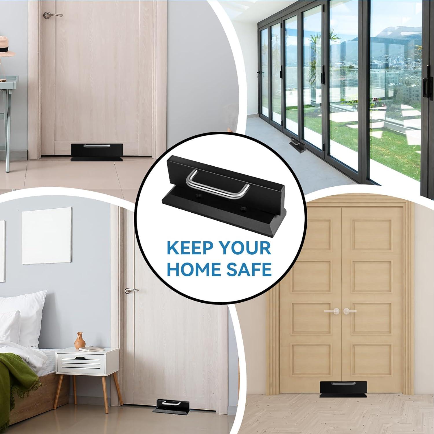 Bloqueo de Puerta de Seguridad Pinkmiumiu Negro 1,27 kg