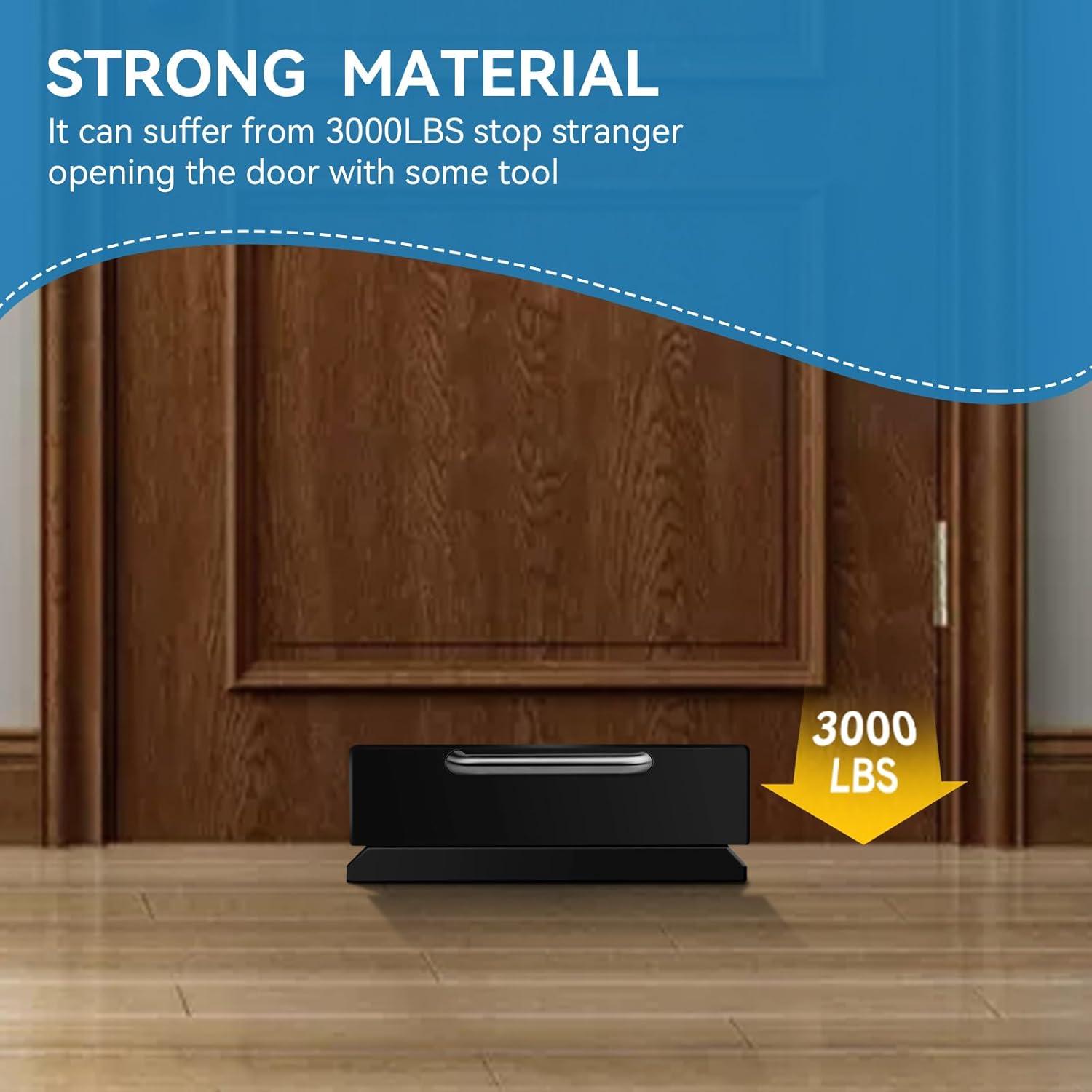 Bloqueo de Puerta de Seguridad Pinkmiumiu Negro 1,27 kg