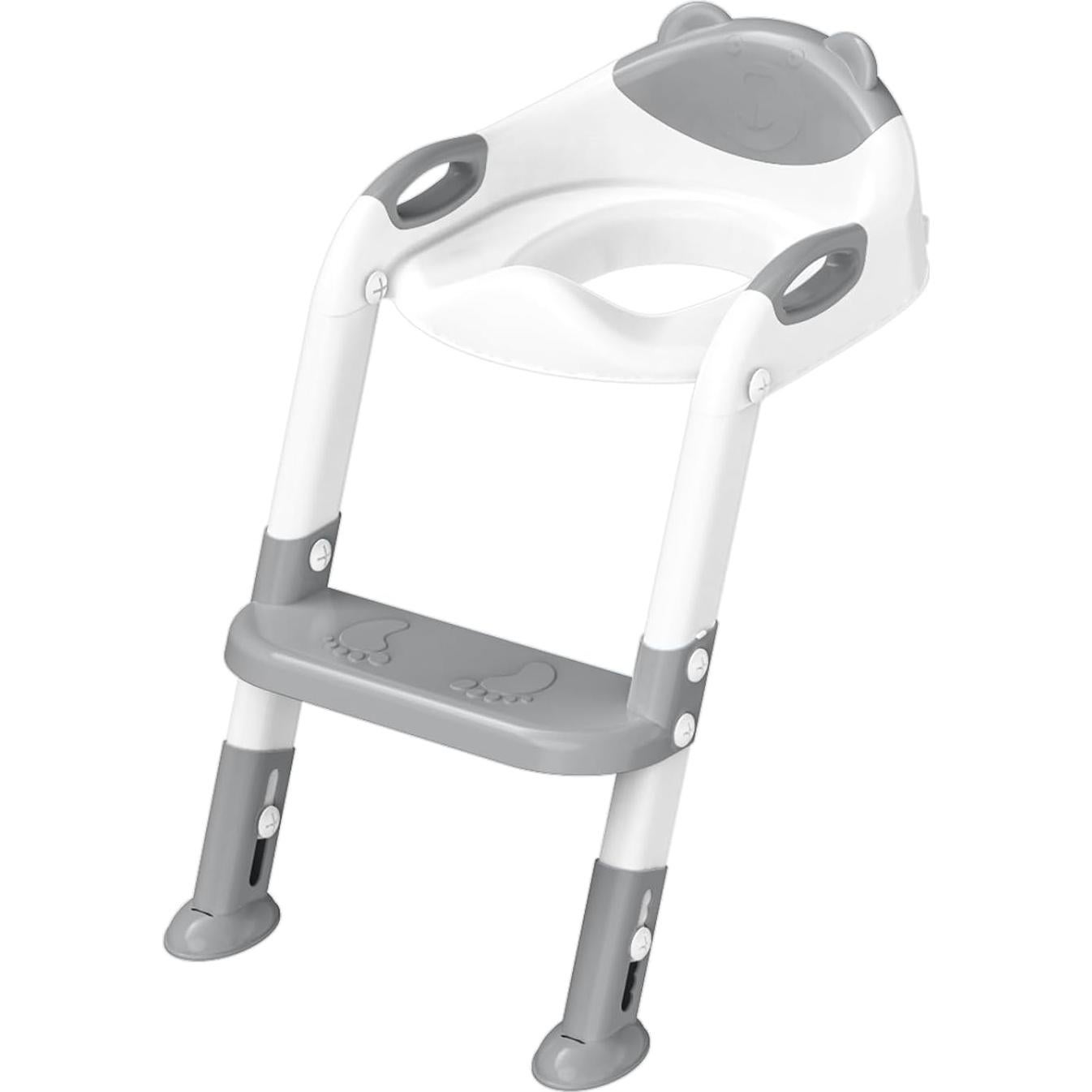 Asiento de Entrenamiento para Baño SKYROKU Gris con Escalera