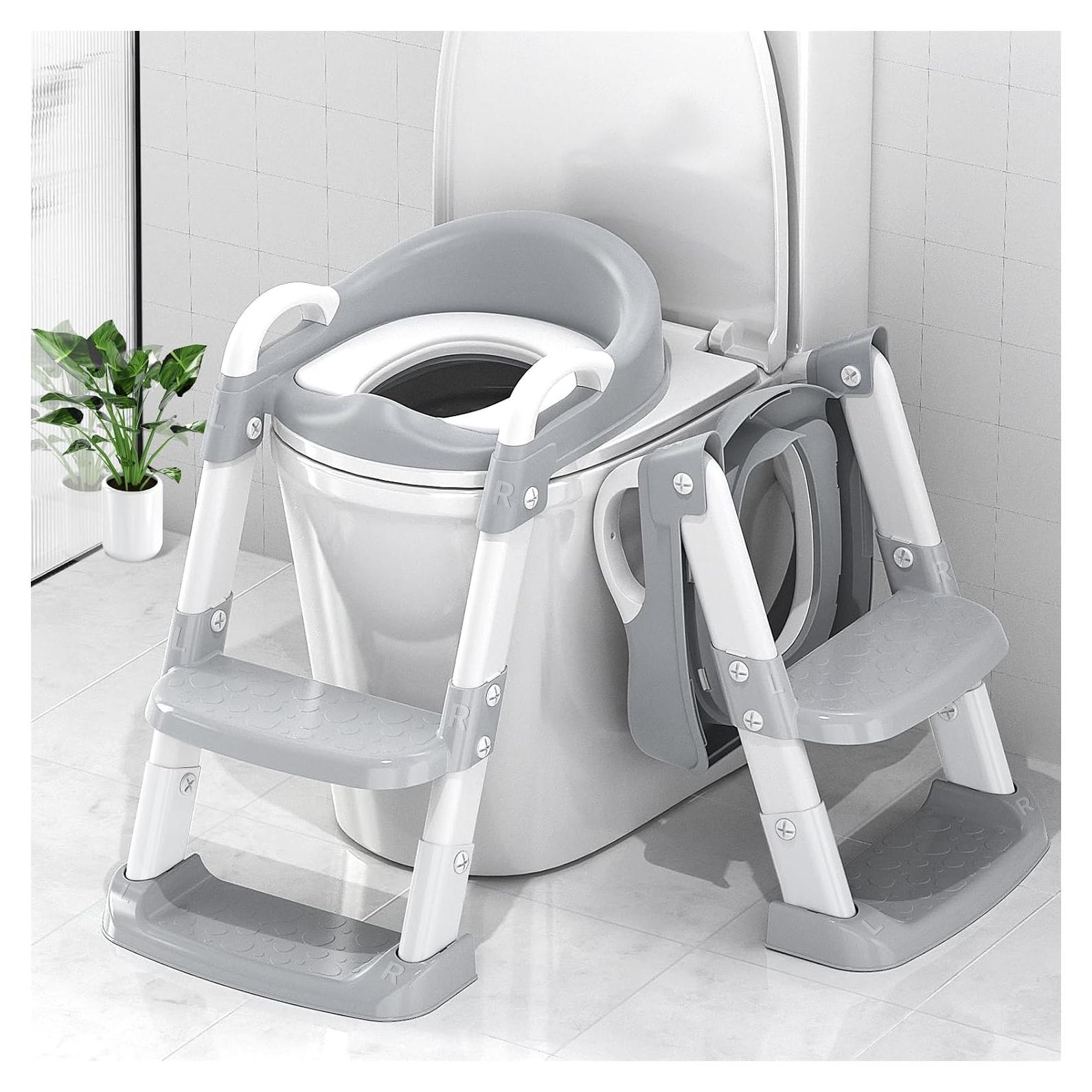 Asiento de Entrenamiento para Baño YT-808 Gris Ajustable