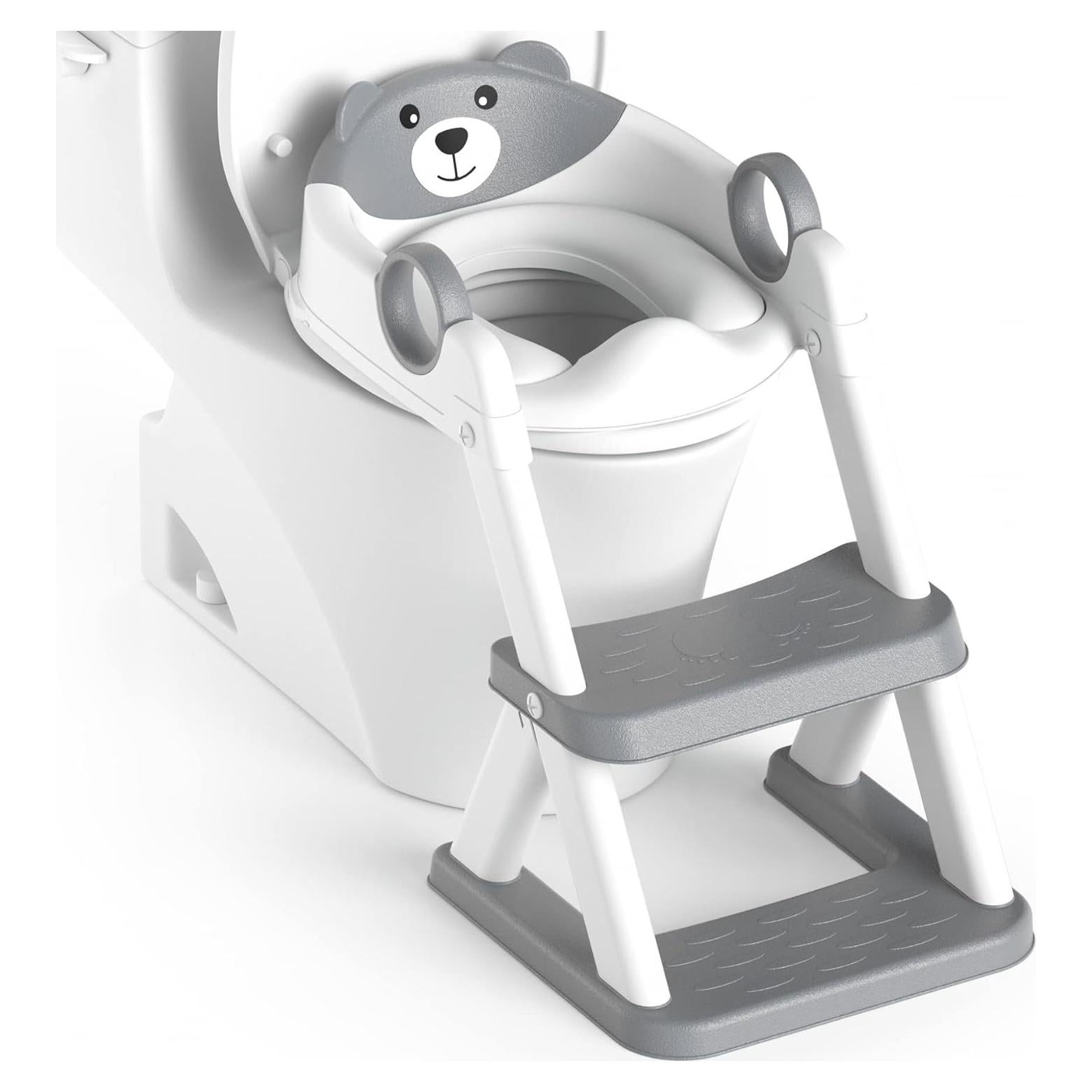 Asiento de Entrenamiento para Baño RABB 1ST Gris 2 en 1