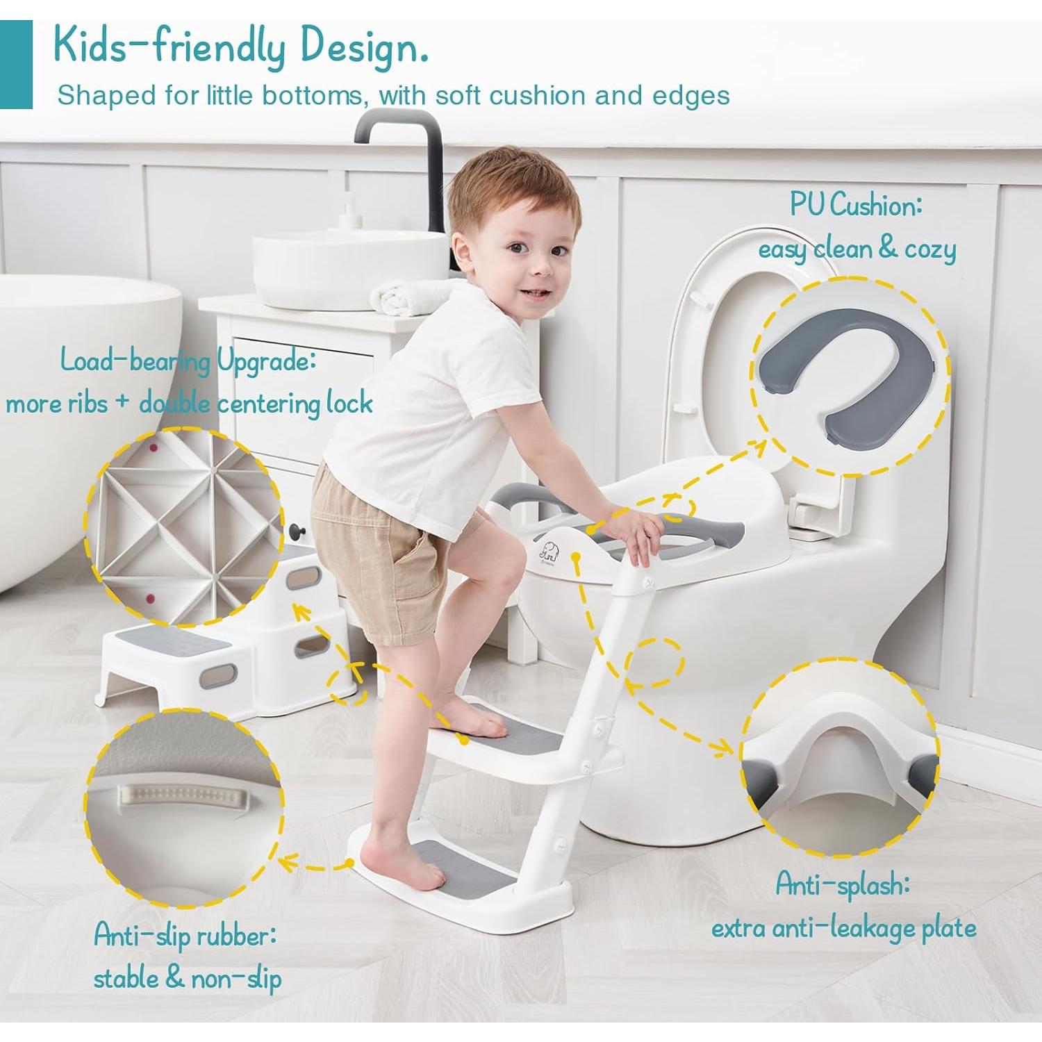 Asiento de Entrenamiento para Baño Forbena Plegable Antideslizante