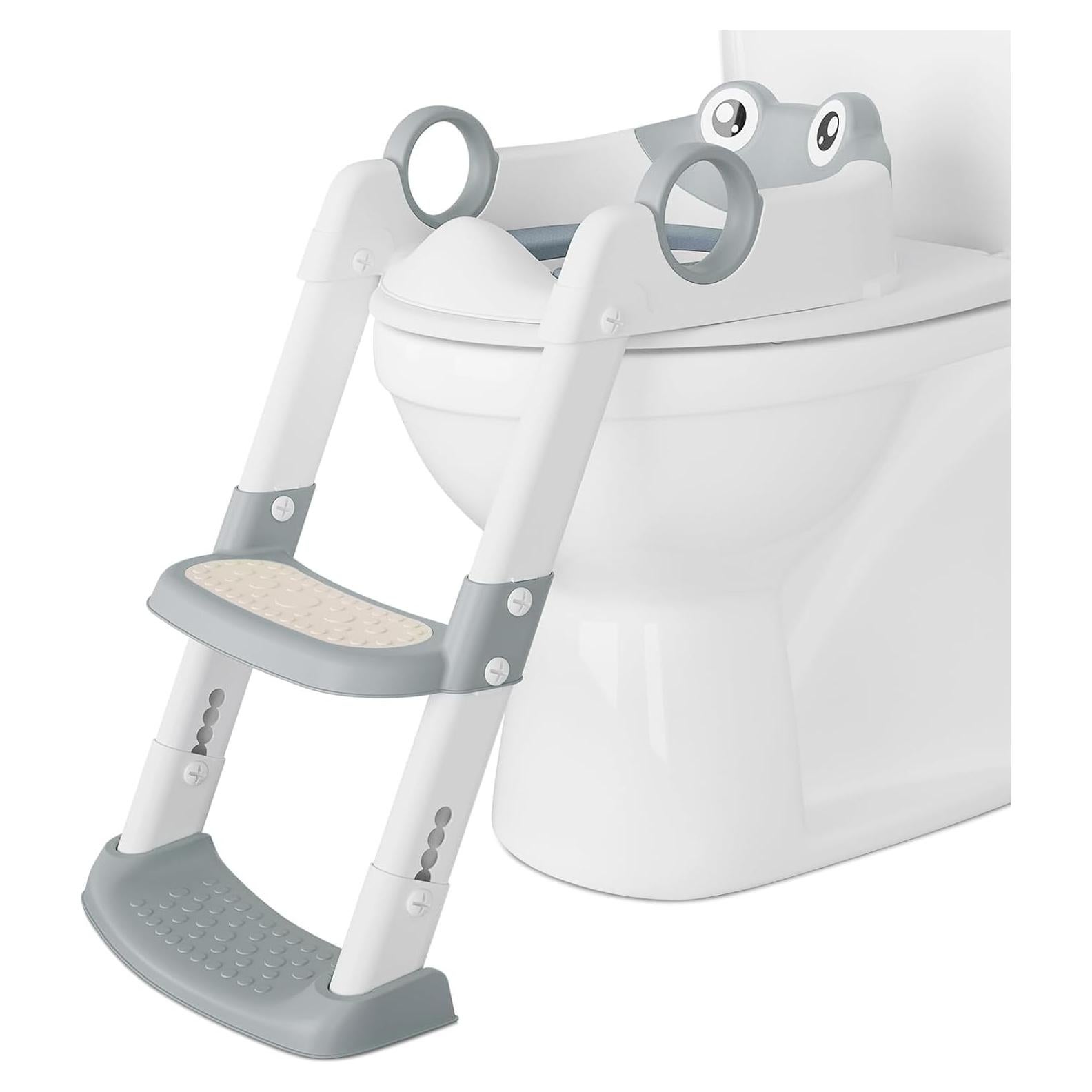 Asiento de Entrenamiento para Baño Homfan Plegable Gris 75kg