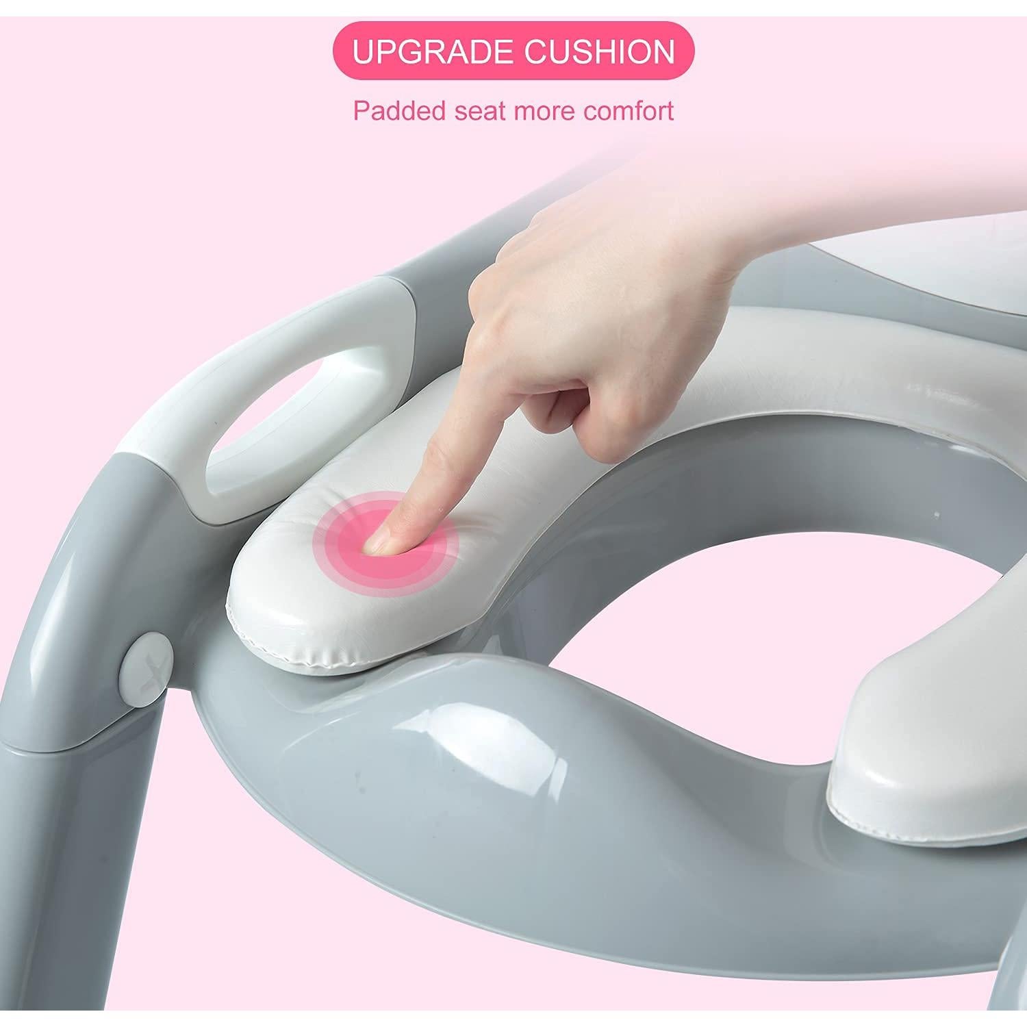 Asiento de Entrenamiento para Baño Fedicelly Gris/Blanco