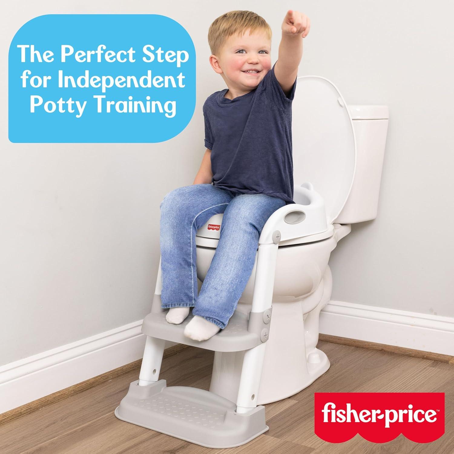 Asiento de Entrenamiento Fisher-Price Step Up 2 en 1 Blanco