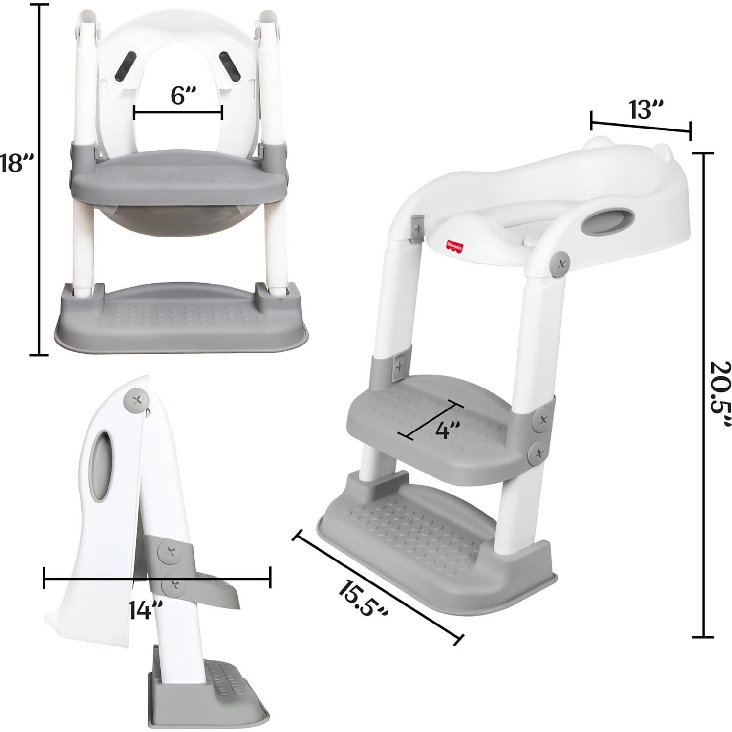 Asiento de Entrenamiento Fisher-Price Step Up 2 en 1 Blanco