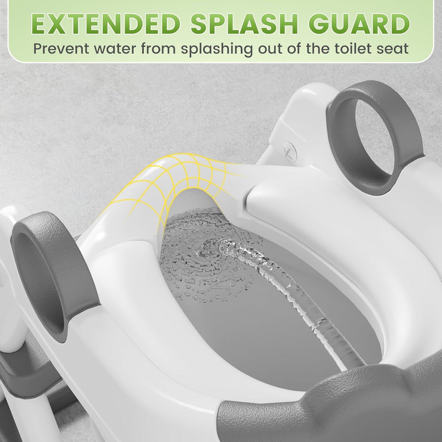 Asiento de Inodoro Entrenamiento 2 en 1 COOSEYA Gris