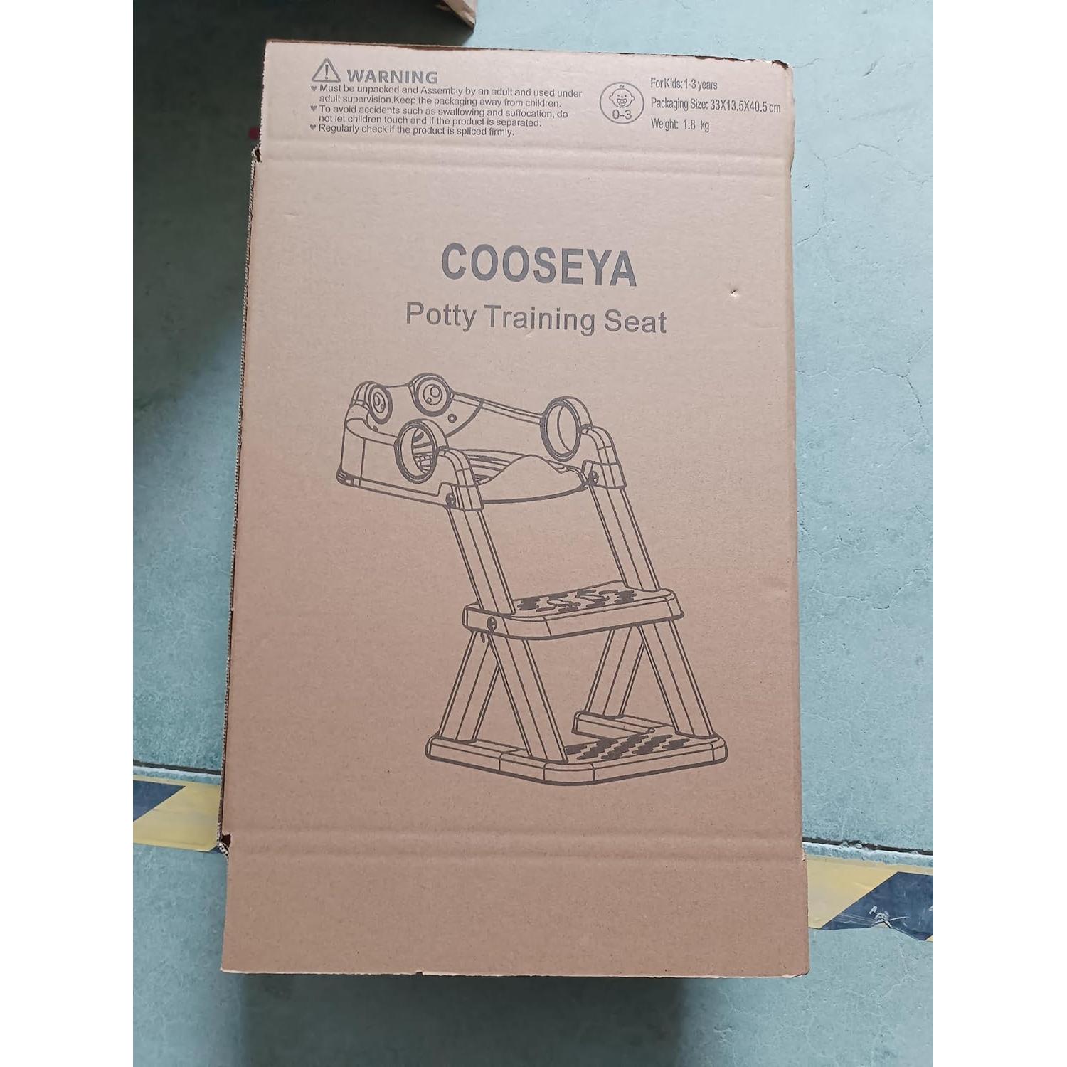 Asiento de Inodoro Entrenamiento 2 en 1 COOSEYA Gris