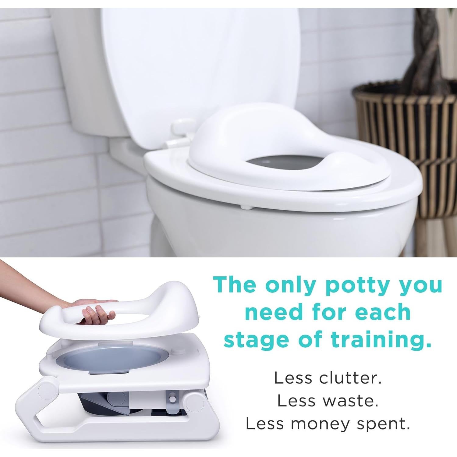 Asiento de Entrenamiento para Baño LittleHippo 3-en-1 Ajustable