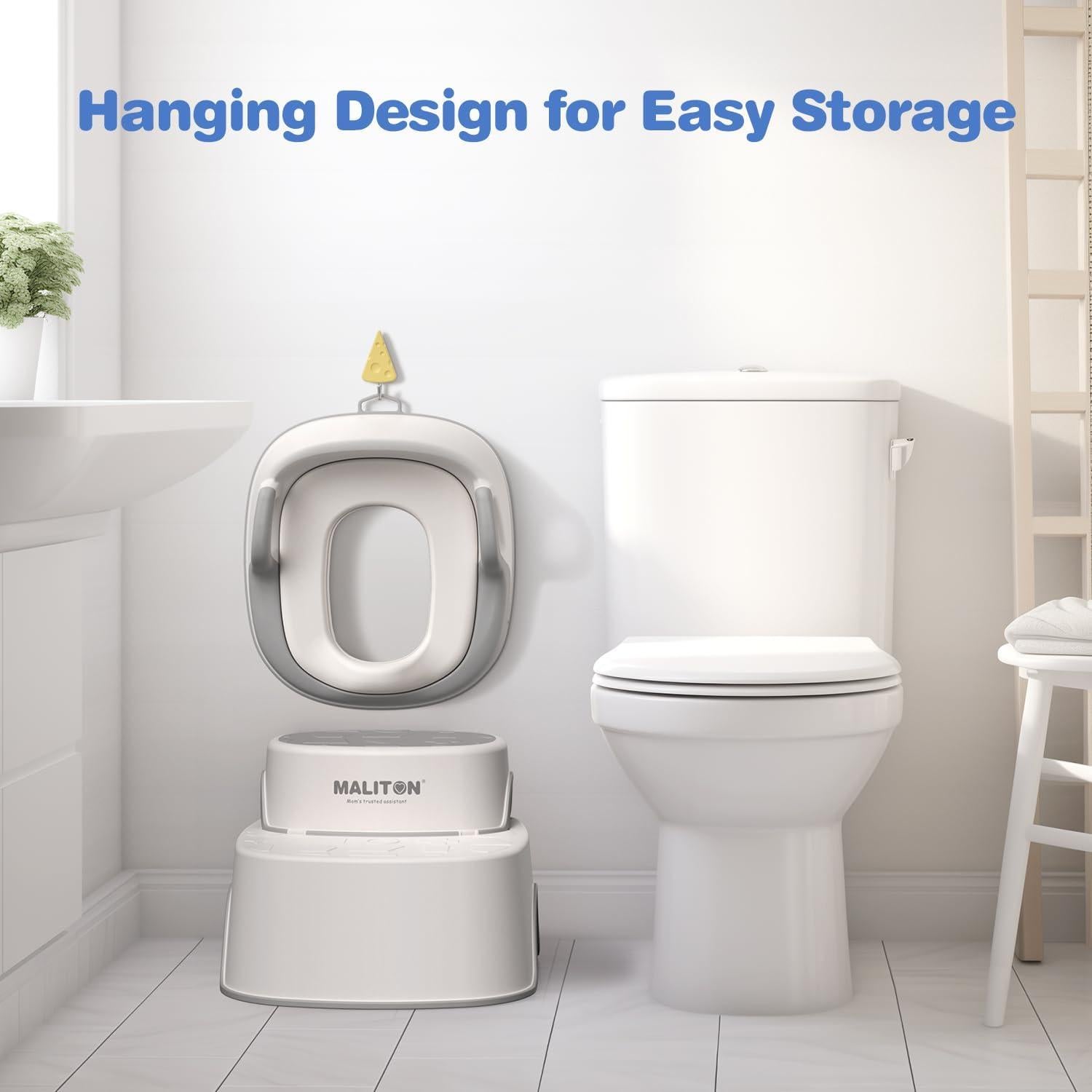 Asiento de Entrenamiento para Inodoro Maliton con Escalón