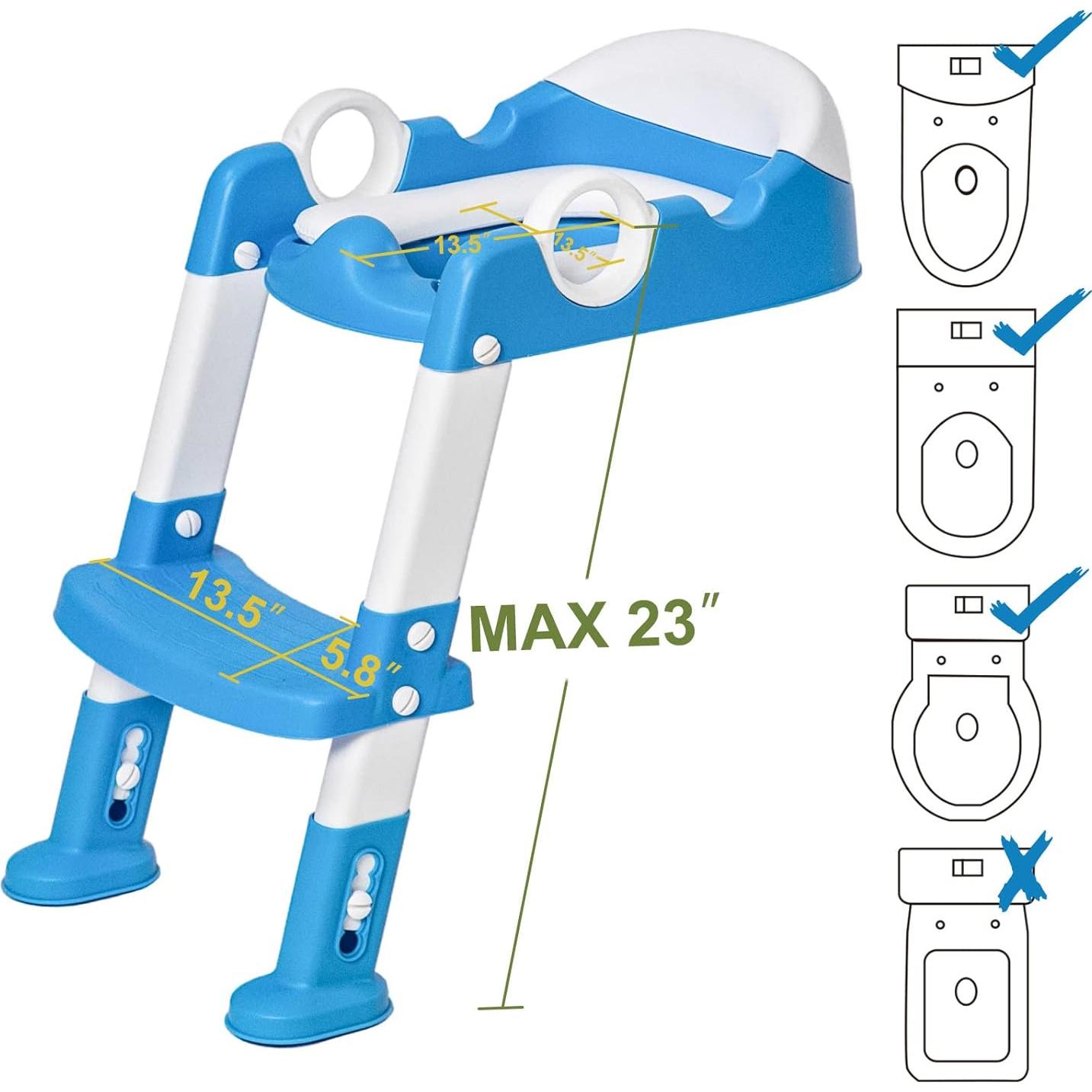 Asiento de Entrenamiento para Baño Wiifo Azul Ajustable