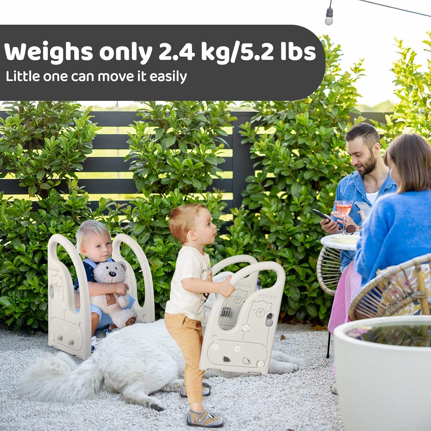 Escalón Ajustable Onasti 2 Pasos para Niños Gris