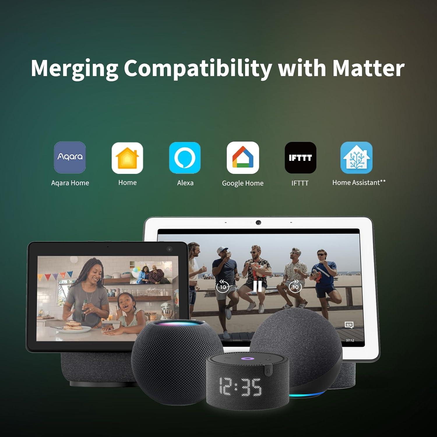 Módulo de Relé Doble Aqara T2 Zigbee 3.0 para Hogar Inteligente