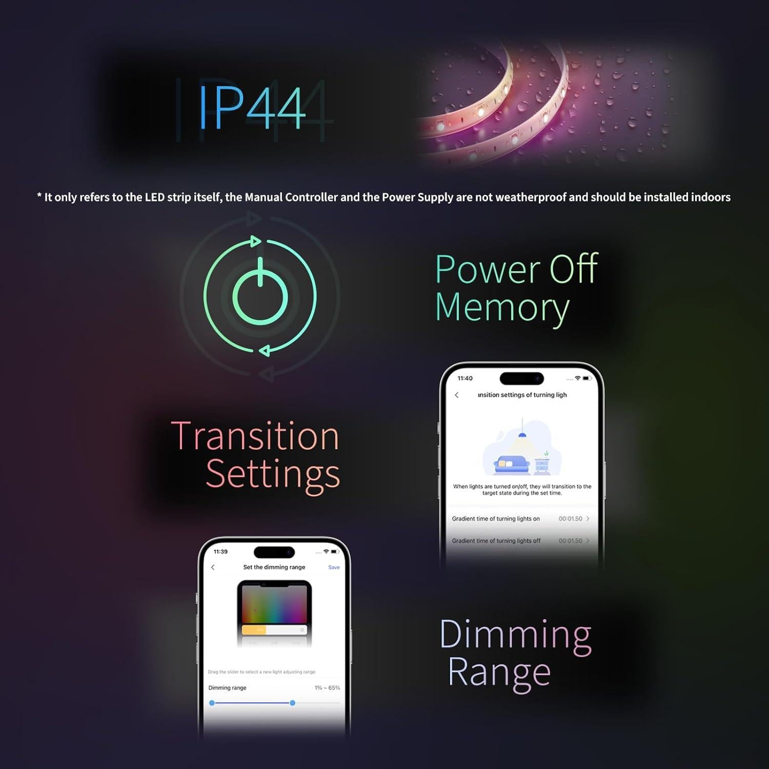 Tira LED Aqara T1 RGB+IC 1.98m Zigbee 3.0 Compatible con Matter