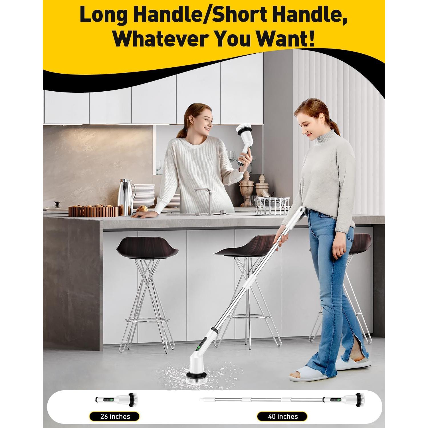 Limpiador Eléctrico de Espín CTMAST con 3 Cabezas y 53 cm