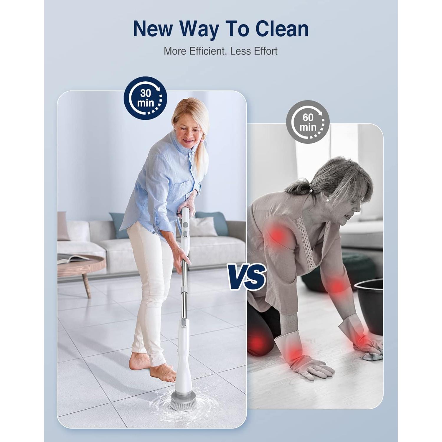 Cepillo Eléctrico Giratorio LABIGO LA1 Pro Inalámbrico 4 Cabezas