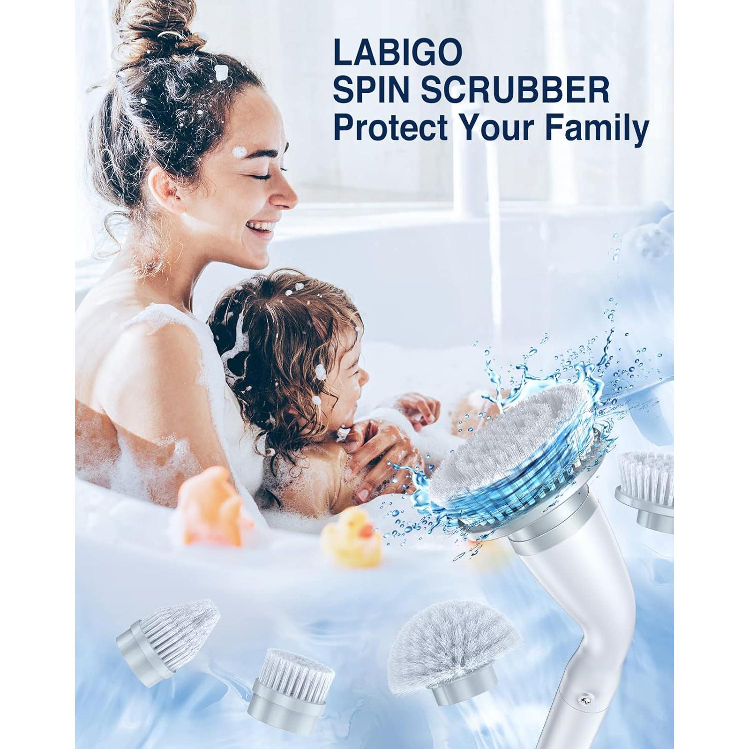 Cepillo Eléctrico Giratorio LABIGO LA1 Pro Inalámbrico 4 Cabezas