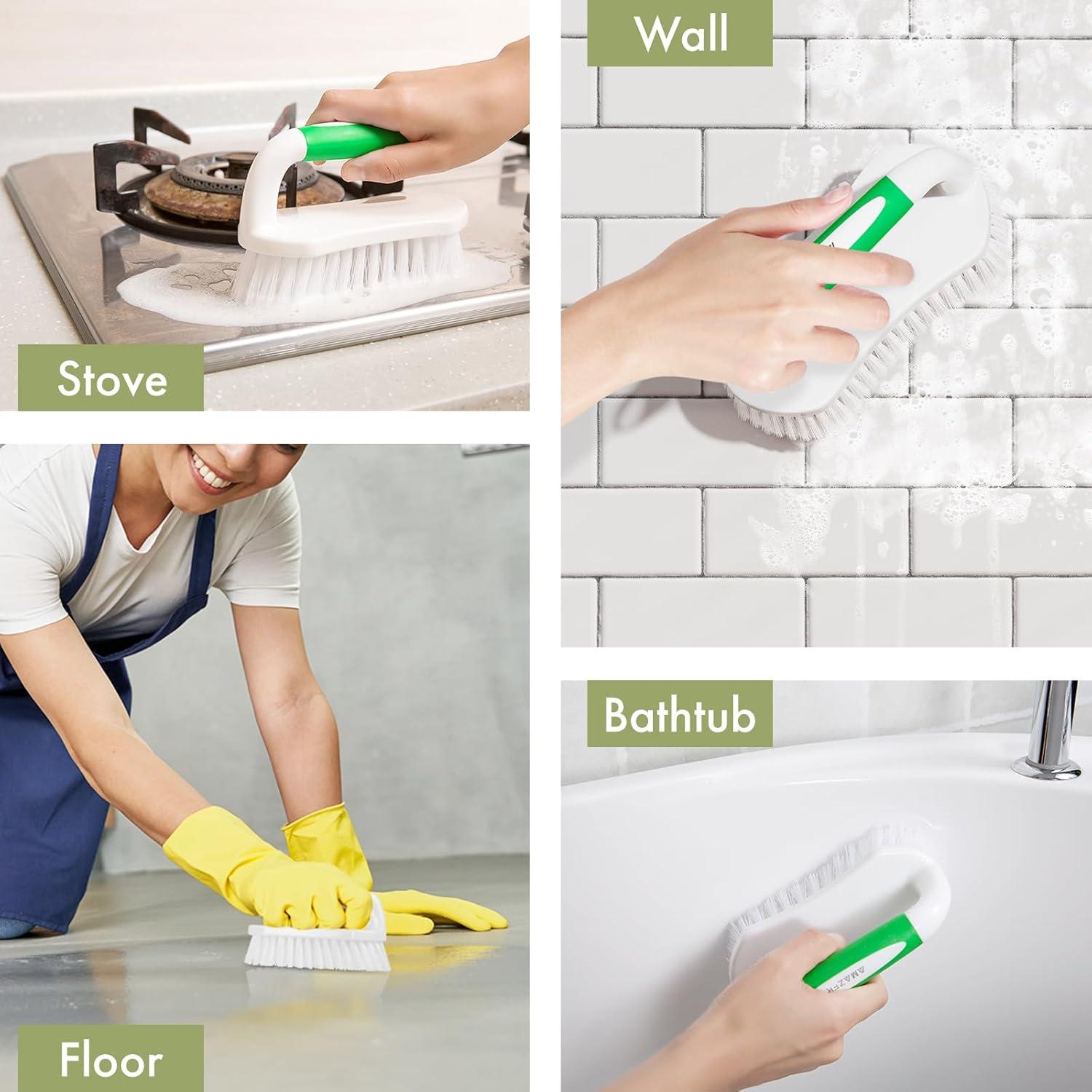 Cepillo de limpieza Amazer con mango ergonómico - 2 unidades