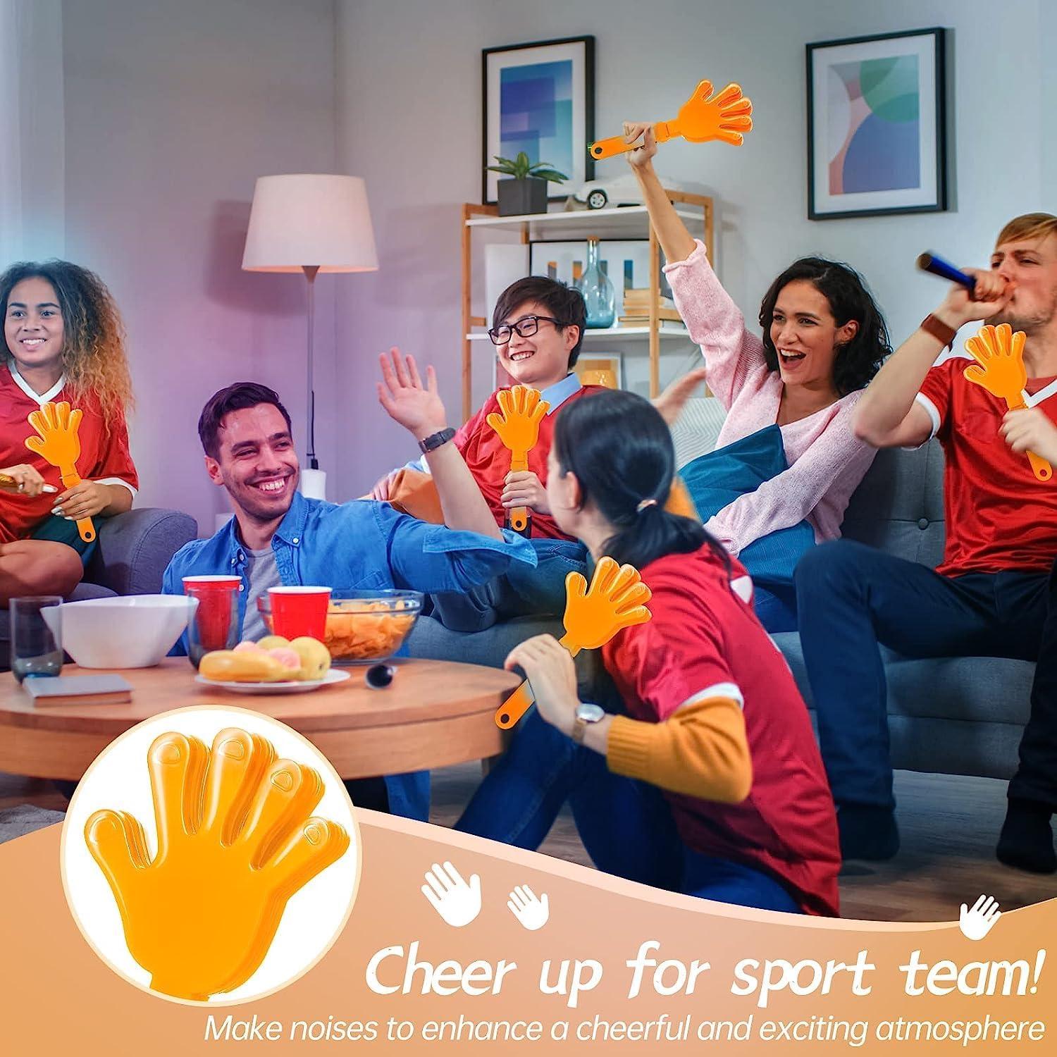 120 Aplaudidores Naranjas de Mano 19 cm para Eventos