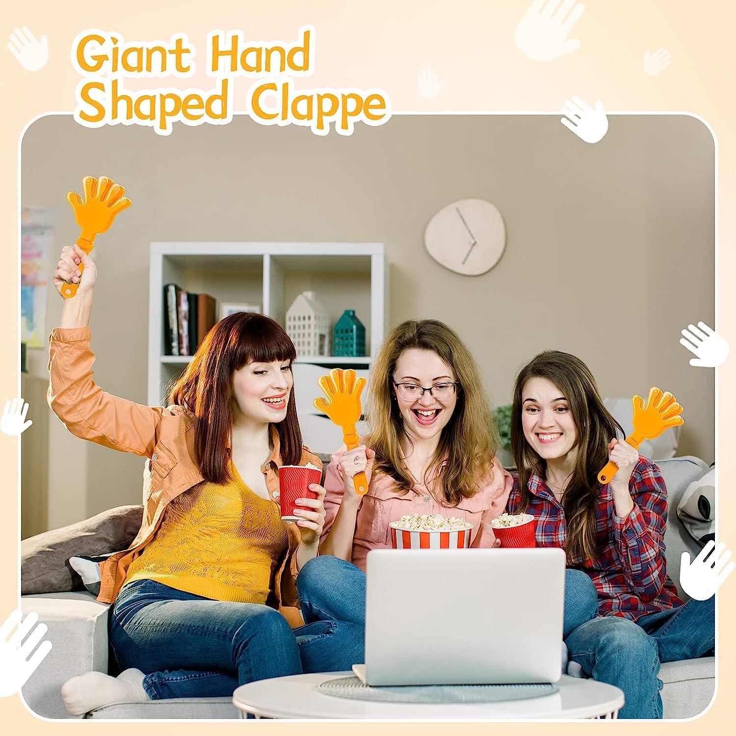 120 Aplaudidores Naranjas de Mano 19 cm para Eventos