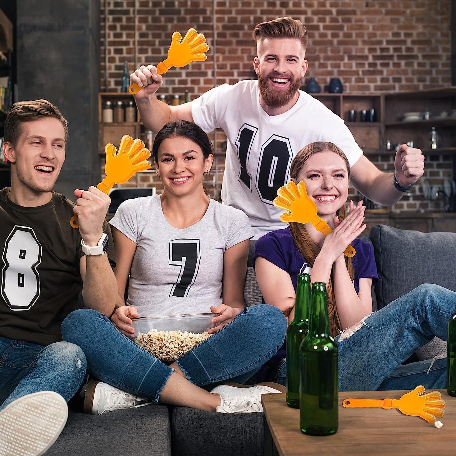 120 Aplaudidores Naranjas de Mano 19 cm para Eventos