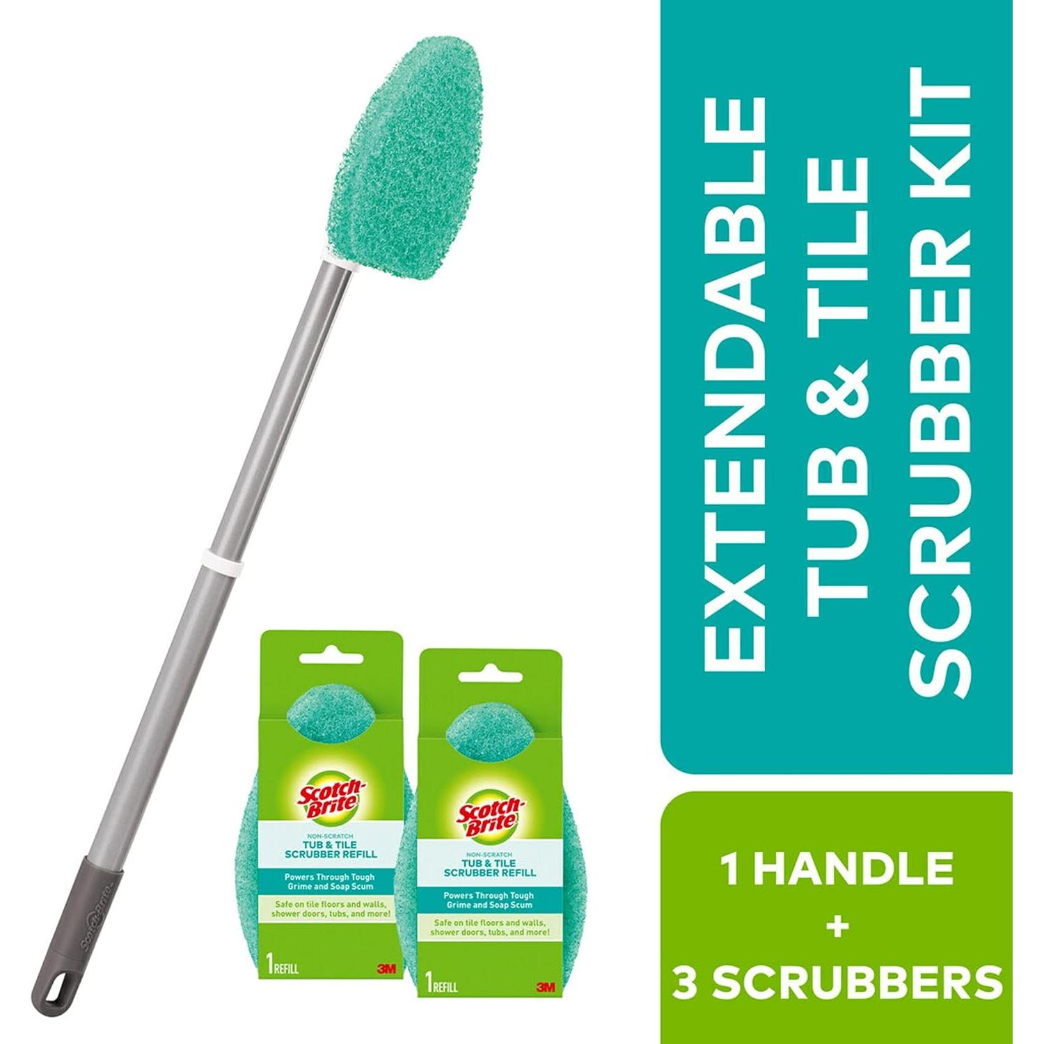 Kit de cepillo extensible Scotch-Brite para bañera y azulejos