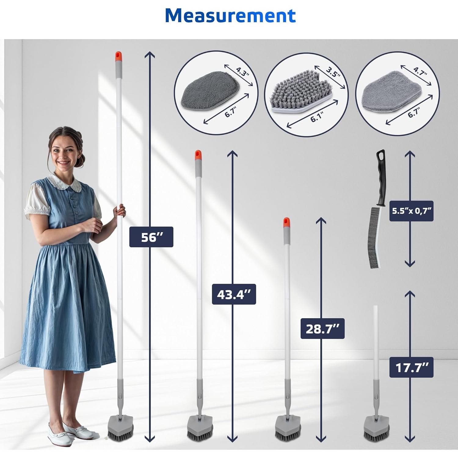 Cepillo Limpiador de Azulejos DSV Standard 3 en 1 142 cm