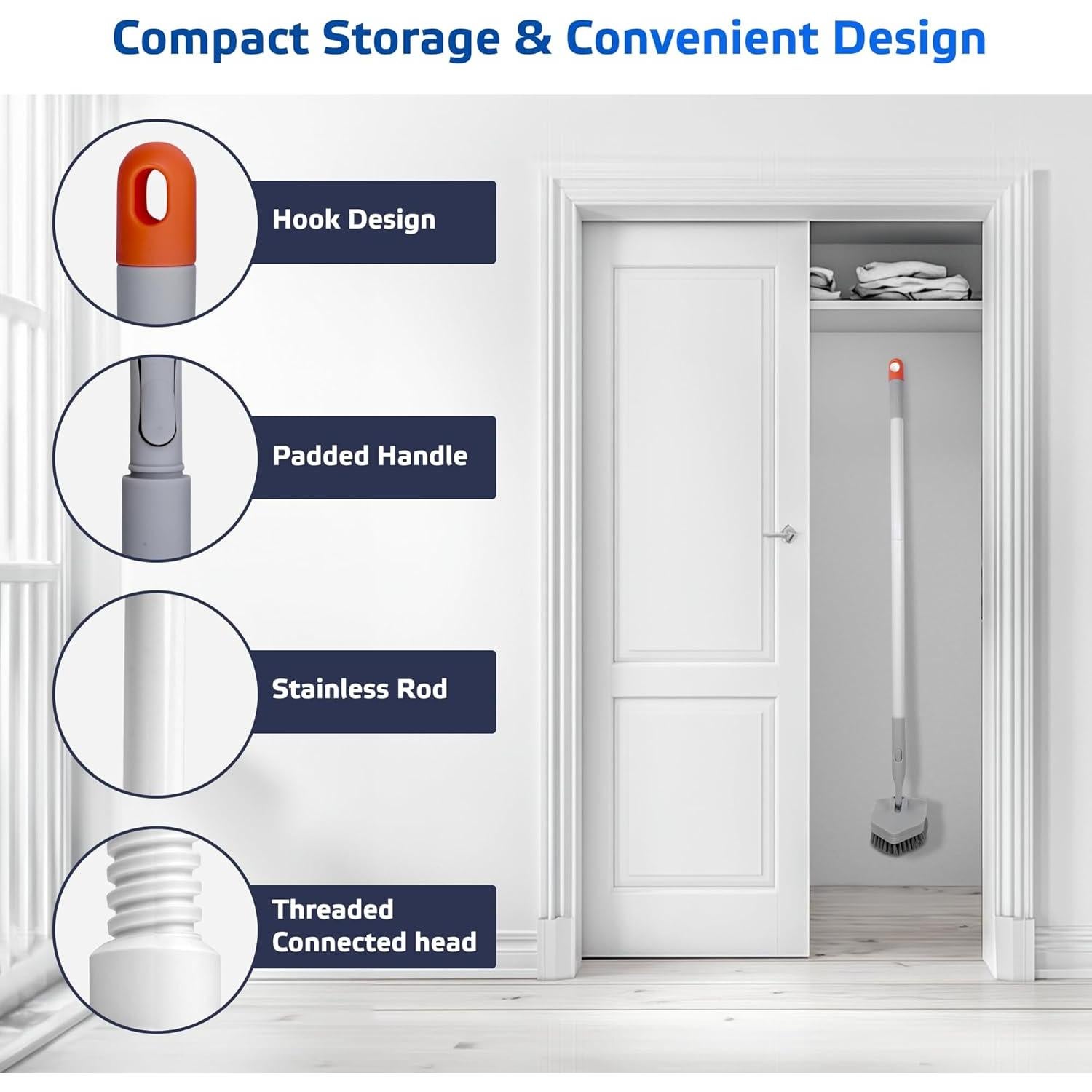 Cepillo Limpiador de Azulejos DSV Standard 3 en 1 142 cm