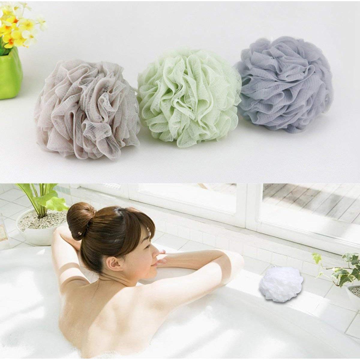 Esponjas de Baño BTYMS Loofah 60g - Paquete de 4 Colores