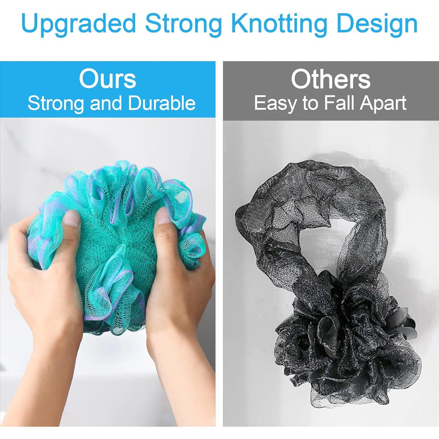 Esponja Exfoliante de Lufa AmazerBath - Set de 4 Colores