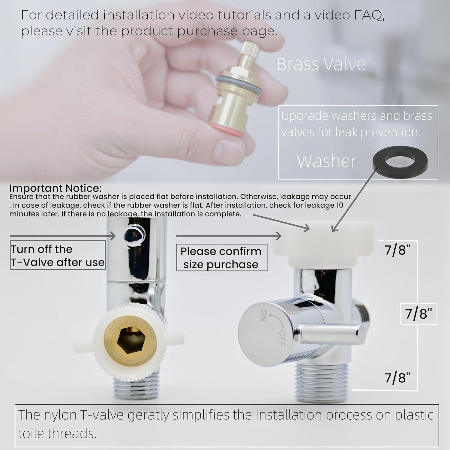 Rociador de Bidet de Mano Vayzluiy Acero Inoxidable 0.58kg