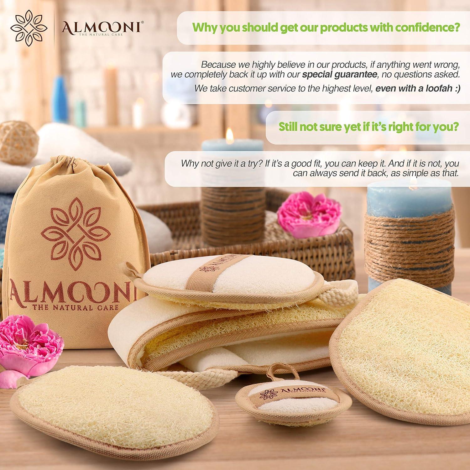 Esponja Exfoliante Natural Almooni Lufa Egipcia 2 Unidades