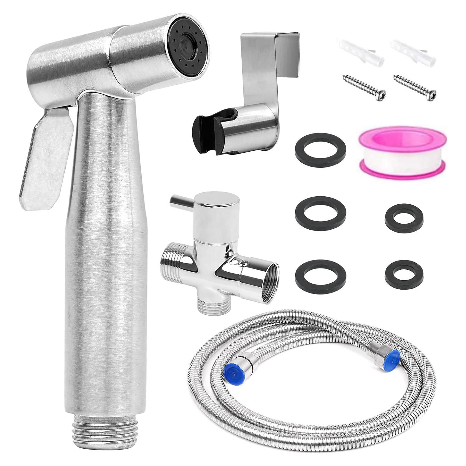 Rociador de Bidet de Mano Wellehomi Acero Inoxidable Ajustable