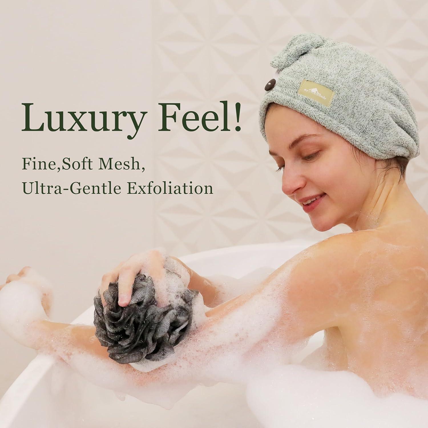 Esponja de Lufa Grande MyHomeBody 70g Exfoliante Ducha 3 Piezas